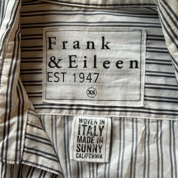 Frank & Eileen Barry Striped Tailored Button-Up Shirt Size XS - Picture 13 of 16